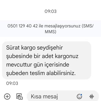 Sürat Kargo Seydişehir Şubesi Her Zaman Bunu Yapıyor