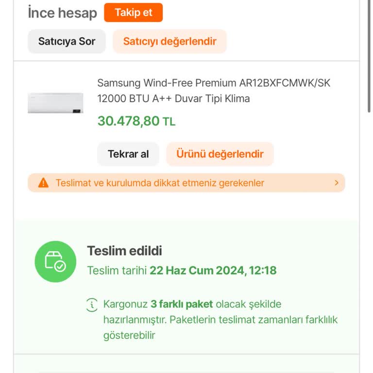 Samsung Klima Kurulumunda Yaşanan Gecikme Ve İletişim Sorunları