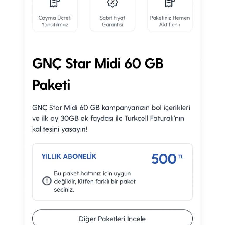 Turkcell Zam Öncesi Kayıt Almama