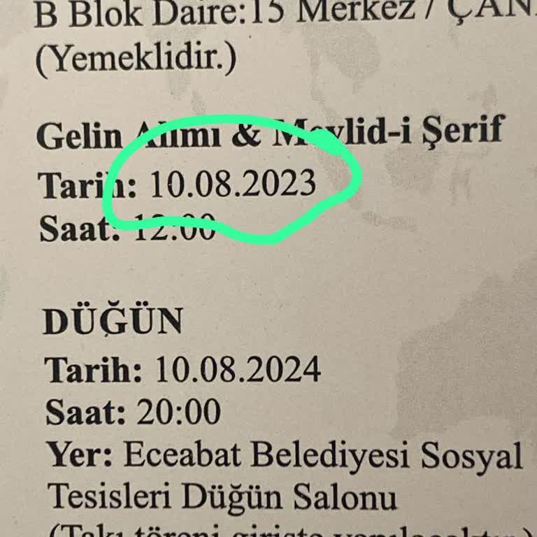 RY Tasarım Atölyesi Tarih Yanlış Basılmış