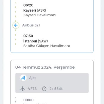 AJet (Anadolu Jet) Çekim İşlemi Yapamıyorum