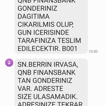QNB Finansbank Kredi Kardi Adrese Teslim