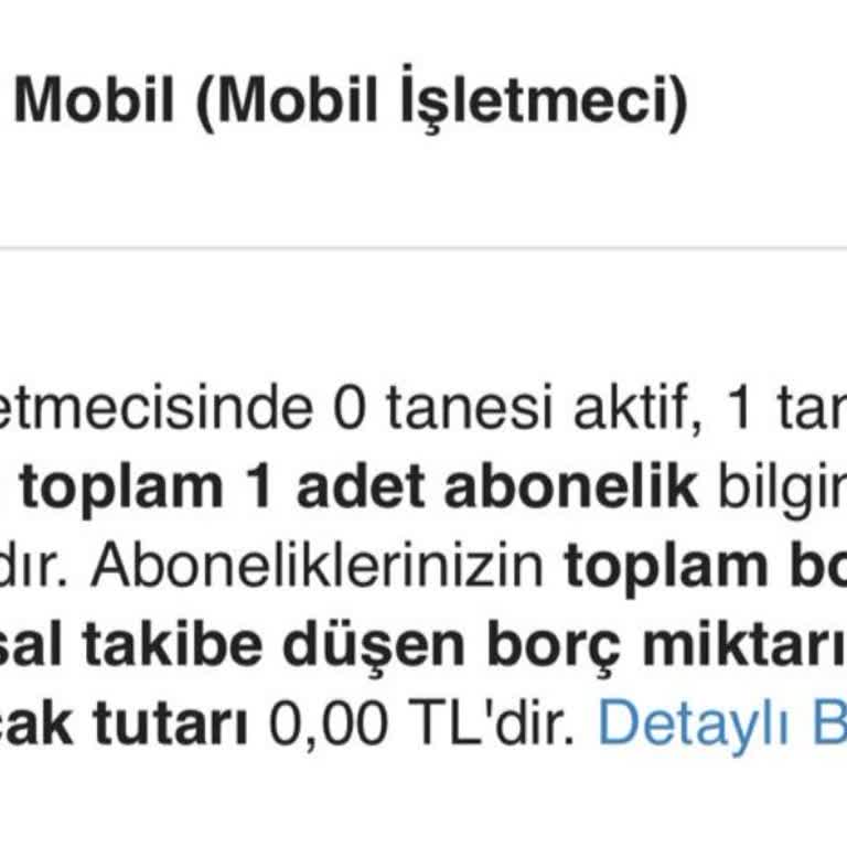 Türk Telekom Fatura Ödenememesi Problemi