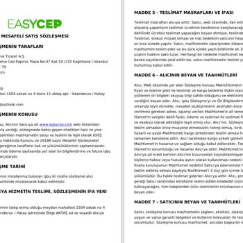 EasyCep Ürünümü 50 Gündür Göndermiyor.