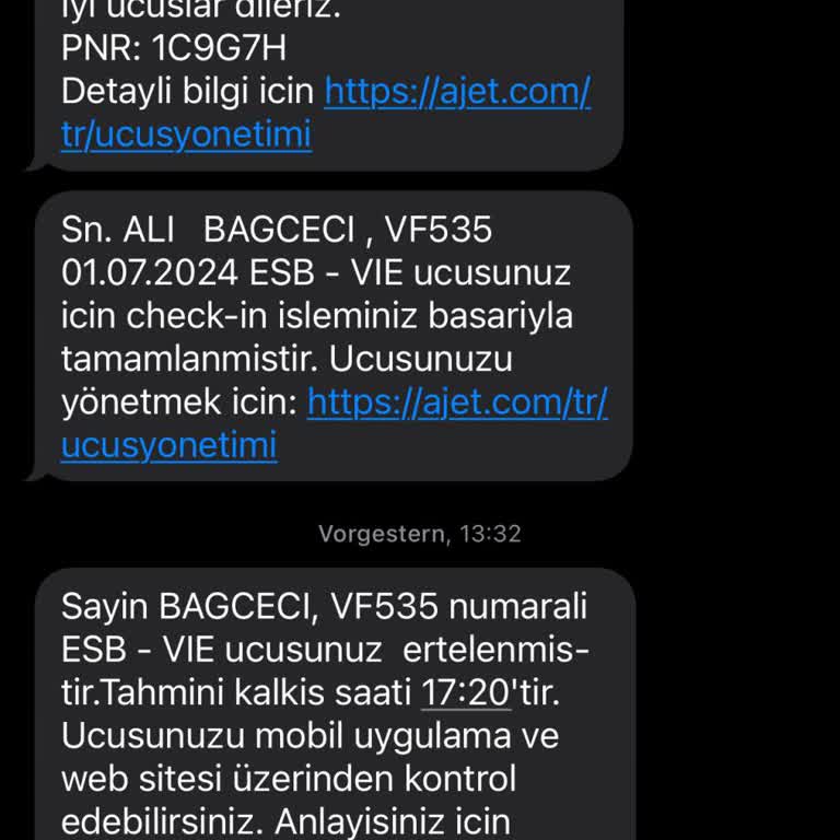 AJet (Anadolu Jet) İlgili Kişiye Lütfen İlgilen Menizi İstiyorum