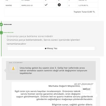 Saat & Saat Welder Woody Arızalı Saat