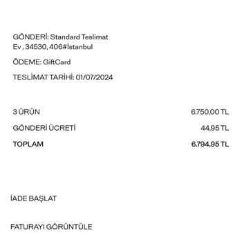 Massimo Dutti Gift Card İle Yapılan Alışveriş