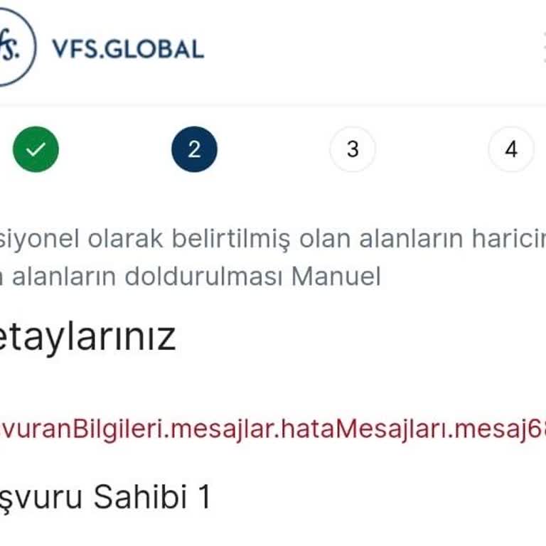 VFS Global Sitesinde Sürekli Hata Ve Yüksek Ücret Sorunu