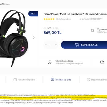 Hawk Gaming Chair Hawk Gaming Kulaklık İade Sorunu