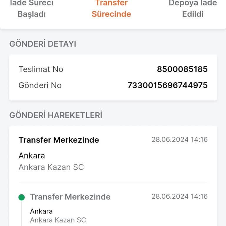 Trendyol Kaybolan Ve Bilgilendirme Yapılmayan Siparişim