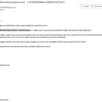 26.06.2024 Pegasus Hava Yolları Fra/ SAW PC 996 17:45 4 Saat Rötar