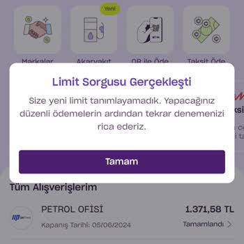 Zip Finansman Limit Sıfırlanması Hakkında