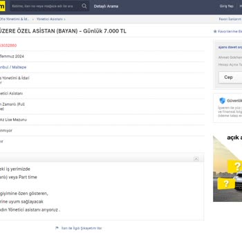 Sahibinden.com İş İlanı Değil, Resmen... İlanı