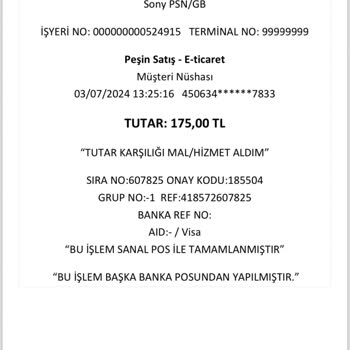 PlayStation Kartımdan Defalarca Para Çekti.