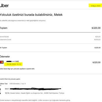 2 Kere Ödeme Çeken Ve İadesini Yapmayan Uber