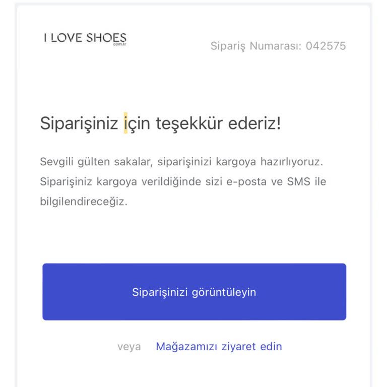 I Love Shoes Para İadesi