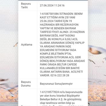 İBB Beltur Fazla Ücret Aldı.