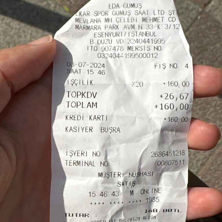 Eda Gümüş ve Saat Kolye Tamiri İçin Ücret Talebi