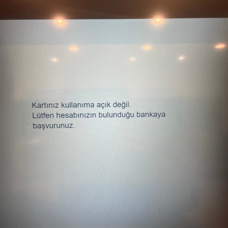 TEB Kartınız Kullanıma Açık Değil Uyarısı