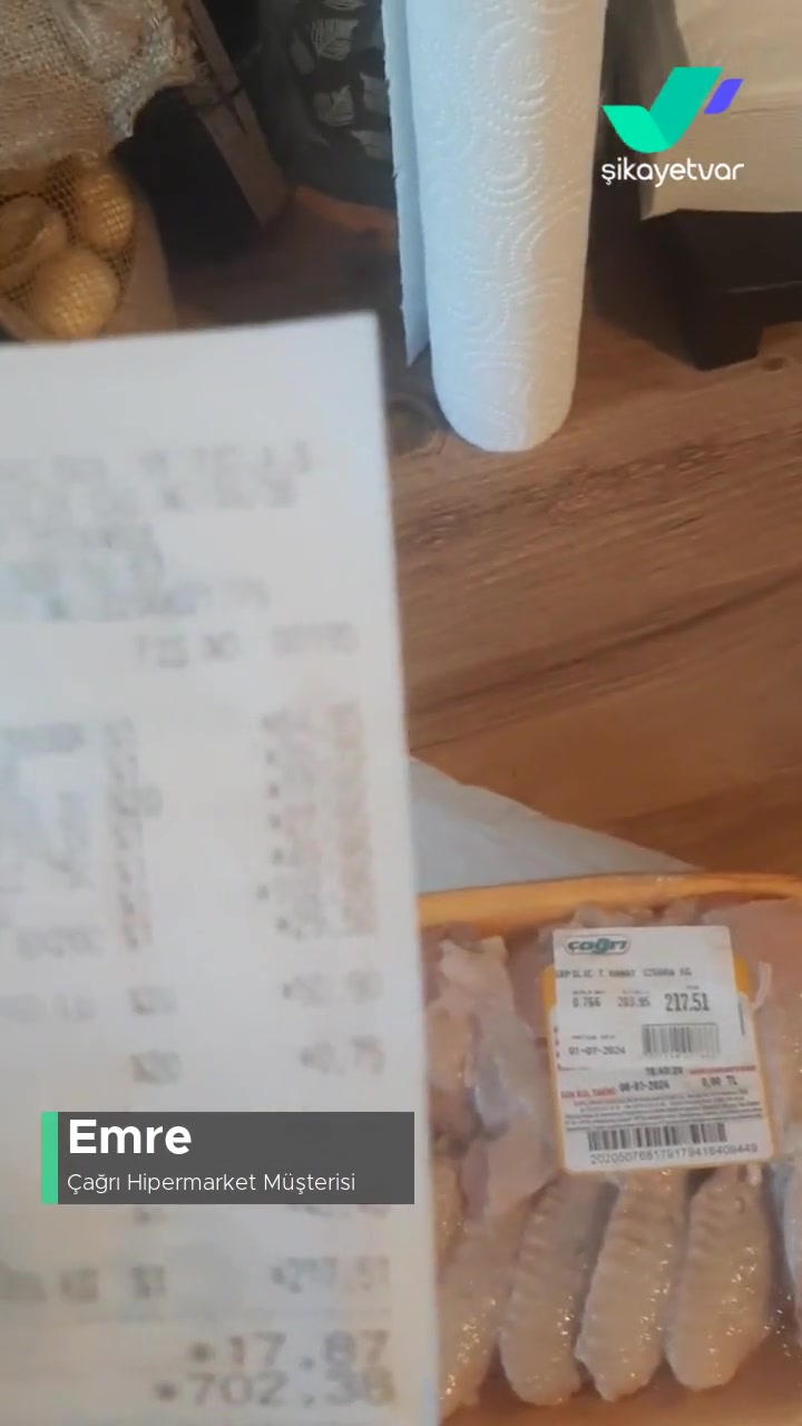 Çağrı Market Bozuk Tavuk Kanadı İade Almadı! videonun kapak resmi