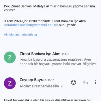 Ziraat Bankası Sınavı Yanlış Şehir Seçimi