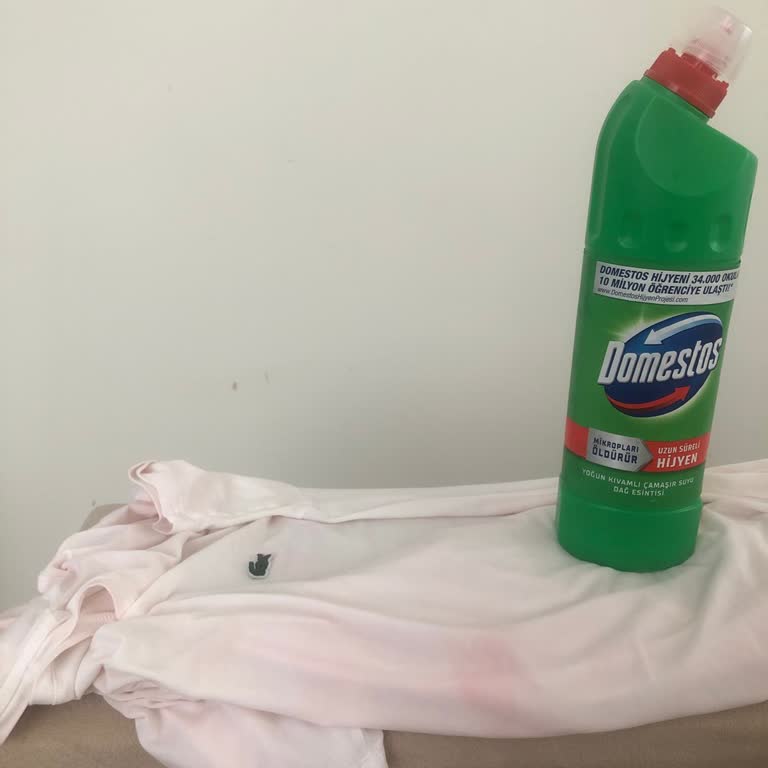 Domestos Çamaşır Suyu Pembe Leke Sorunu!
