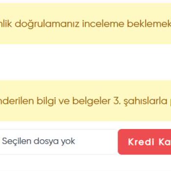 Oyuncumarket.com Kimlik Ve Kart Bilgisi İstiyor