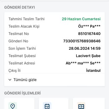 Trendyol Express Aynı İlde 5 Gündür Teslim Edilemeyen Ürün