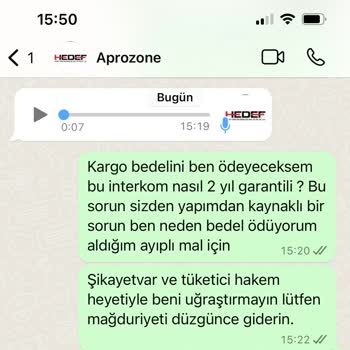 Hedef Tüketim Ürünleri Hedef Tüketim - Prozone İntercom Şikayet Ve Kötü Müşteri Hizmetleri