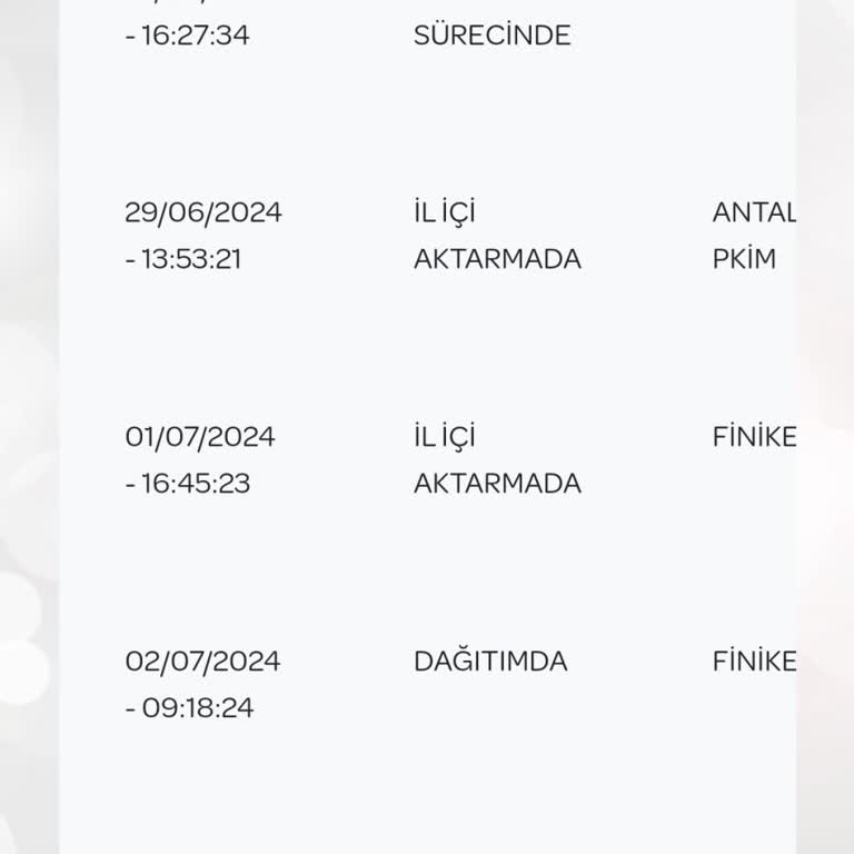 PTT Kargo Finike PTT'si Kargoyu Teslim Etmiyor