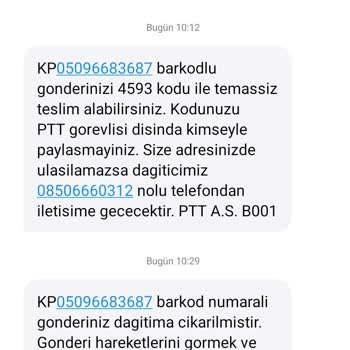 PTT Kargo Yalan Beyanda Bulunması