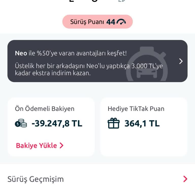 TikTak Kirala Olmayan Kaza Yüzünden Ceza Yedim
