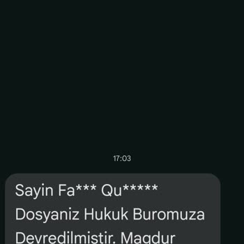 T.SUNBUL HUKUK (SMS) Ben Kabul Etmiyorum