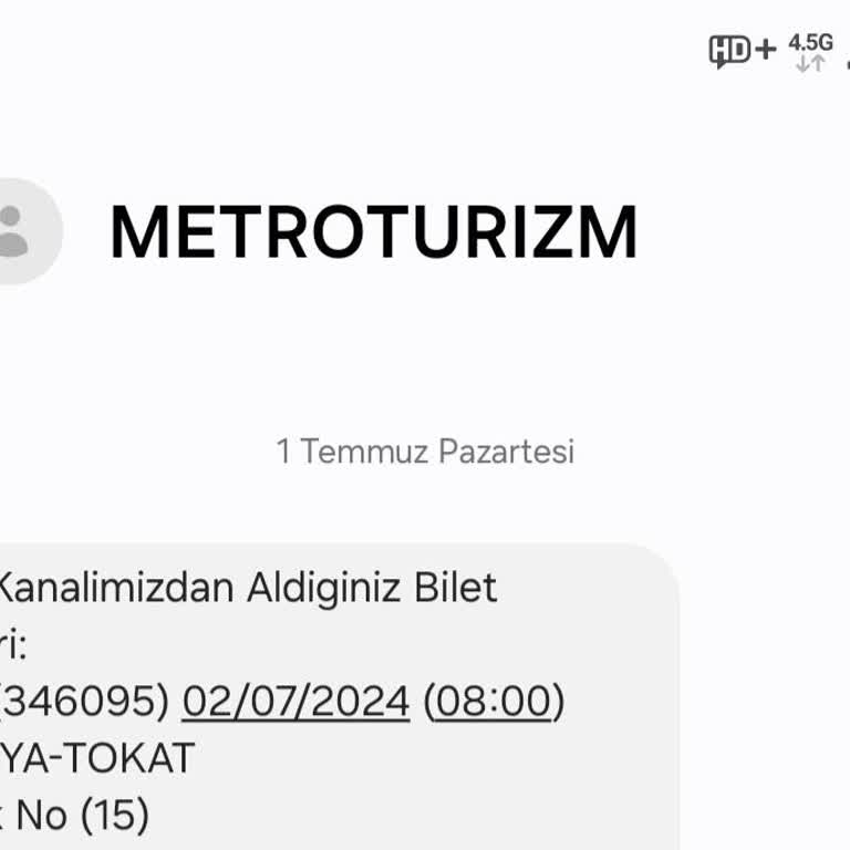 Metro Turizm Para İadesi Yapmıyor