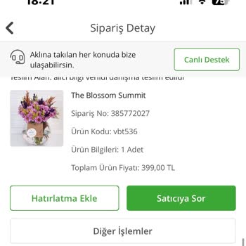 Çiçek Sepeti Mağduriyeti
