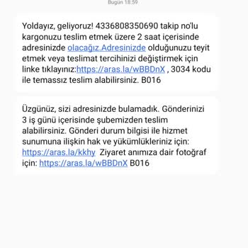 Aras Kargo Evde Yoksunuz Mağduriyeti!