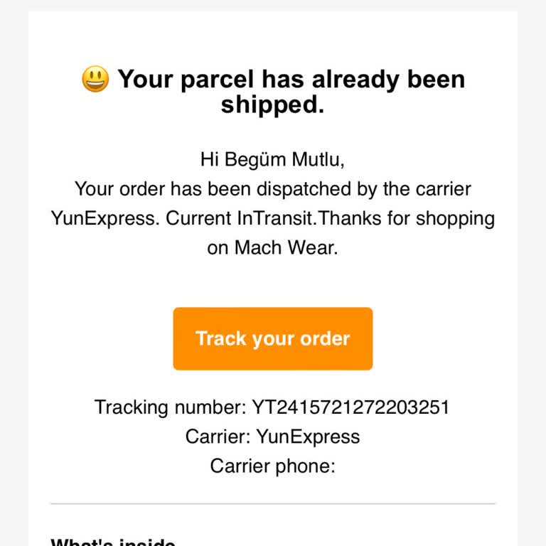 Mach Wear Eksik Ürün Teslimatı Ve İletişim Sorunu