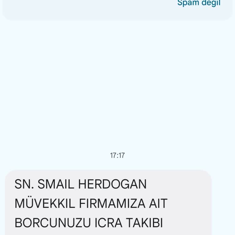 Metka Hukuk Tarafından Tehdit Mesajı