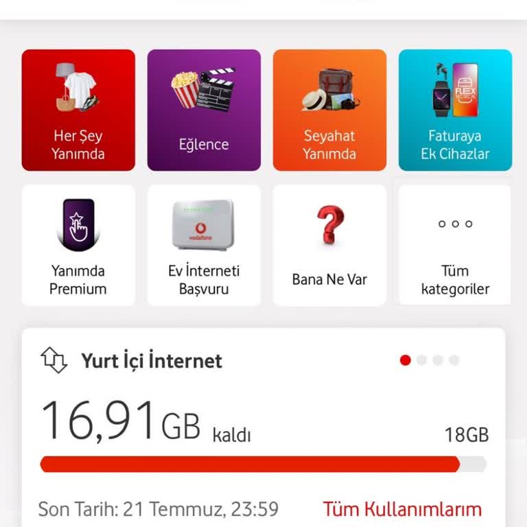 Vodafone Yurt Dışı Kullanım Ücreti!