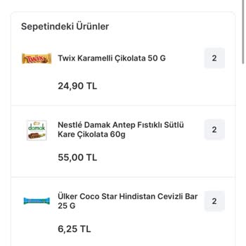 Migros Sanal Market Pişmanlık