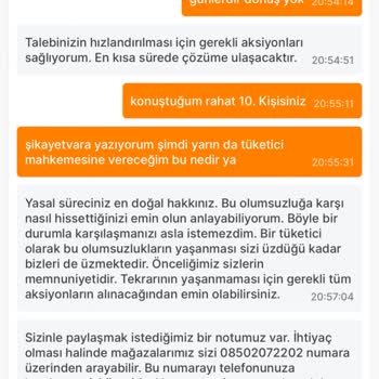 Migros Sanal Market Pişmanlık