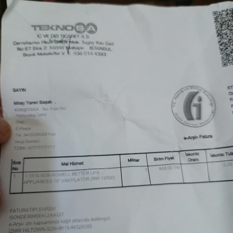 Teknosa Mağazadan Aldığım Yeni Ürün Tamir Edilmiş