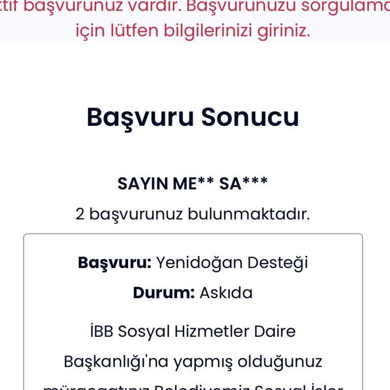 İbb Yenidoğan Destek Paketi Olumsuz Değerlendirme
