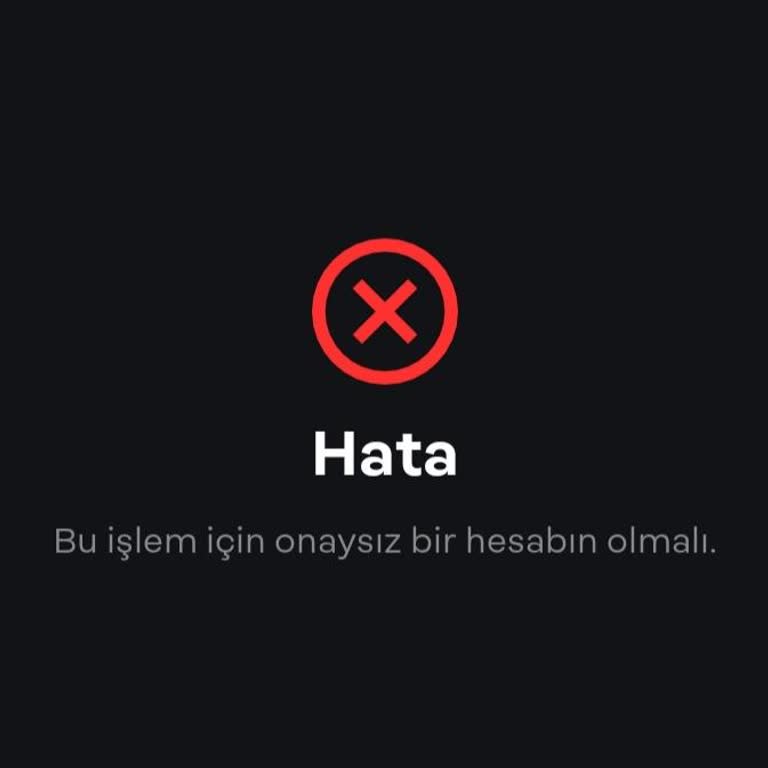 Papara Bu İşlem İçin Onaysız Bir Hesabın Olmalı Hatası!