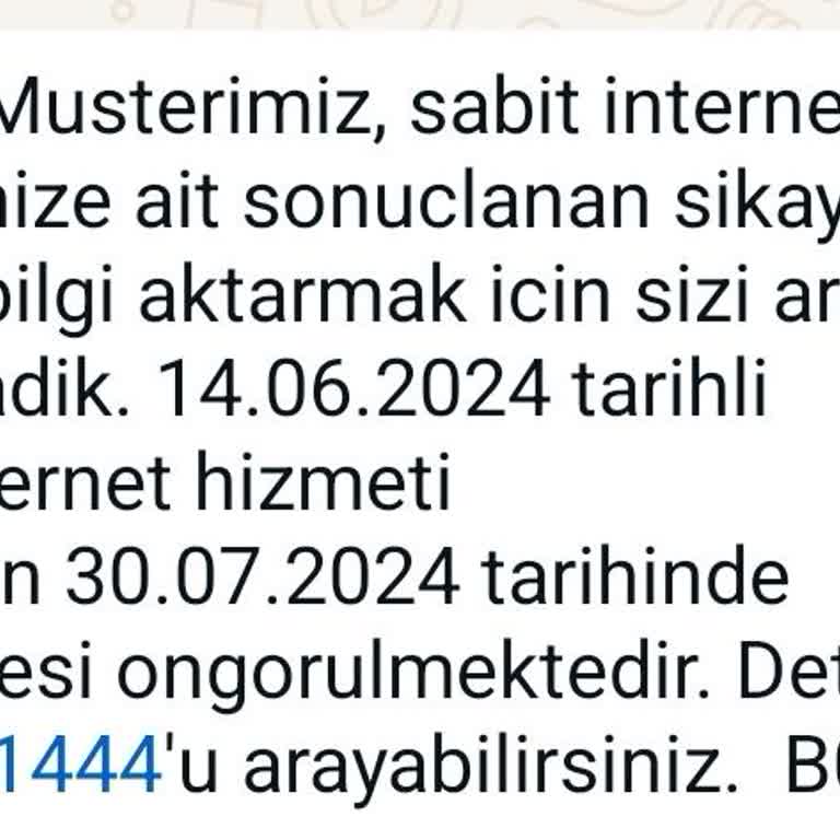 Türk Telekom Arızanın Giderilmesi İçin 1.5 Ay Sonraya Gün Veriyor.