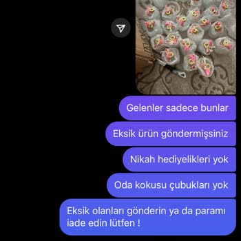 Hediyelik Tasarım Sipariş Sorunları Ve Eksik Ürün Teslimatı