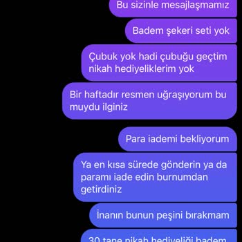 Hediyelik Tasarım Sipariş Sorunları Ve Eksik Ürün Teslimatı