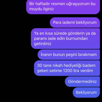 Hediyelik Tasarım Sipariş Sorunları Ve Eksik Ürün Teslimatı