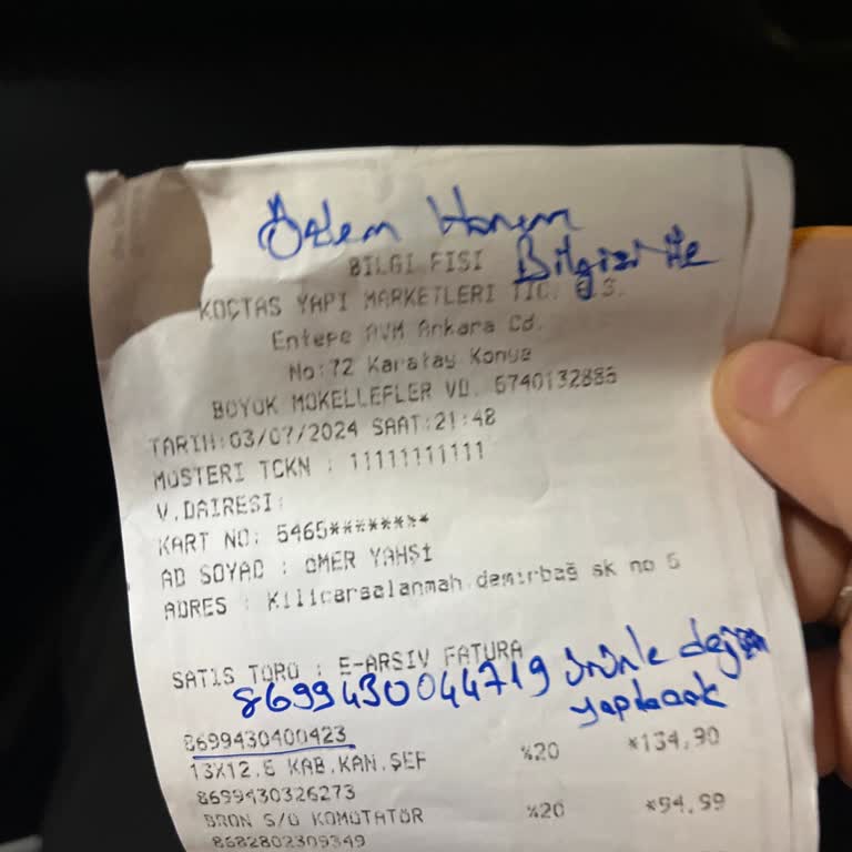 Koçtaş Yetkili Kişinin Kaba Tavırları