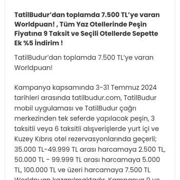 Tatilbudur Kampanya Kurallarına Uymayan Tatil Deneyimi